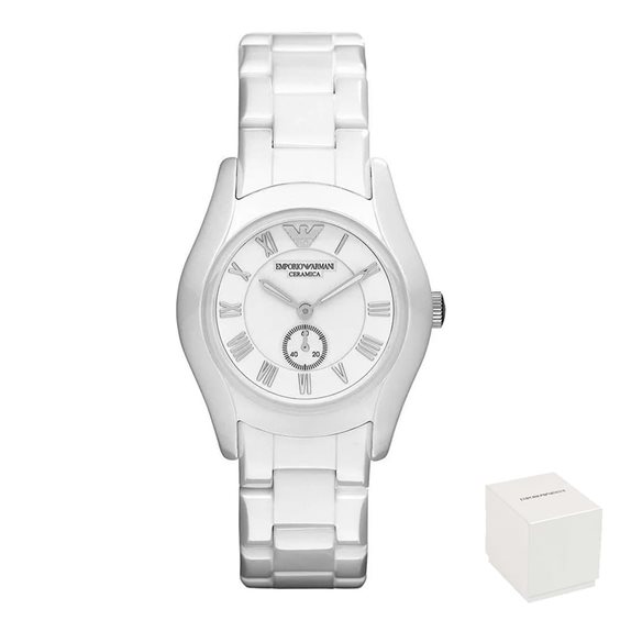 Oiritaly Reloj Quarzo Mujer Emporio Armani AR1405 Ceramica Relojes